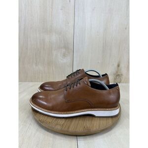 Cole Haan Morris Plain Toe Oxford British Tan Leather Oxford Shoes Mens Size 10